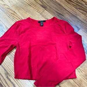 Forever 21 Scarlet Crew Neck Tee